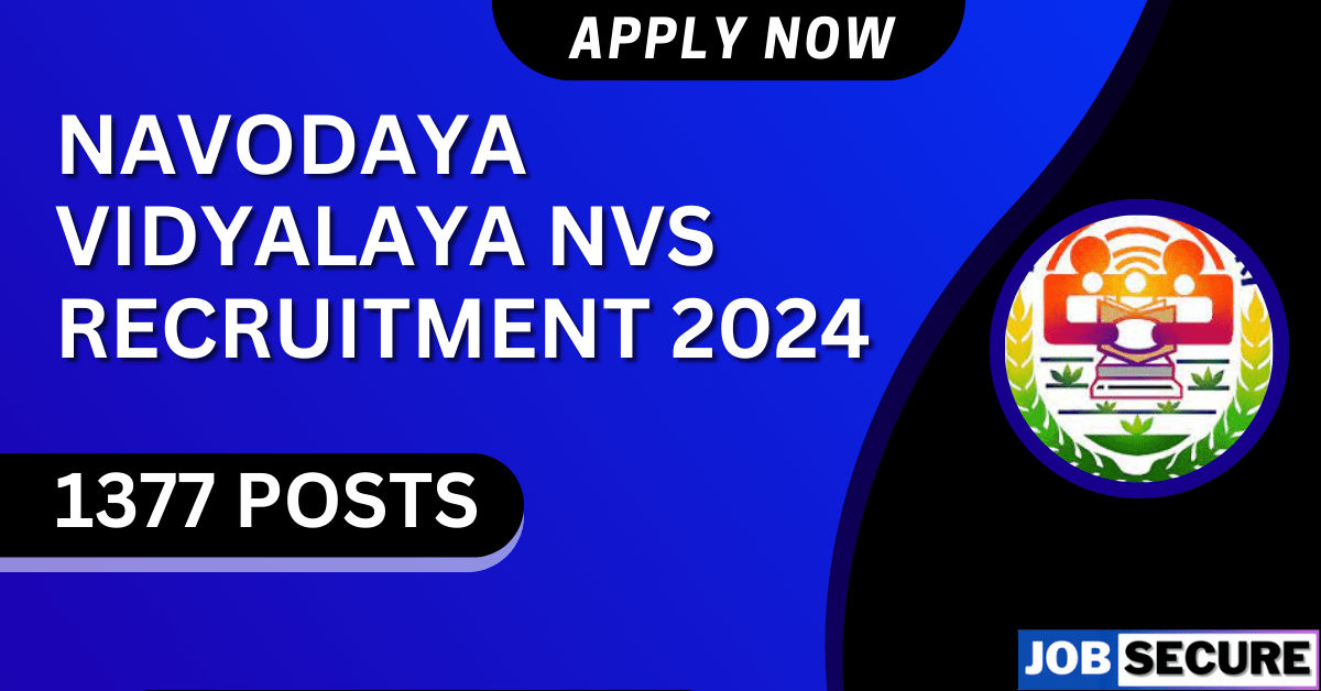 Navodaya Vidyalaya Recruitment Nvs Various Posts Job Secure