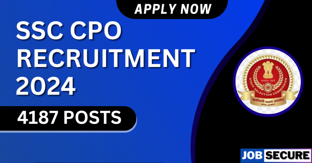 SSC CPO RECRUITMENT 2024