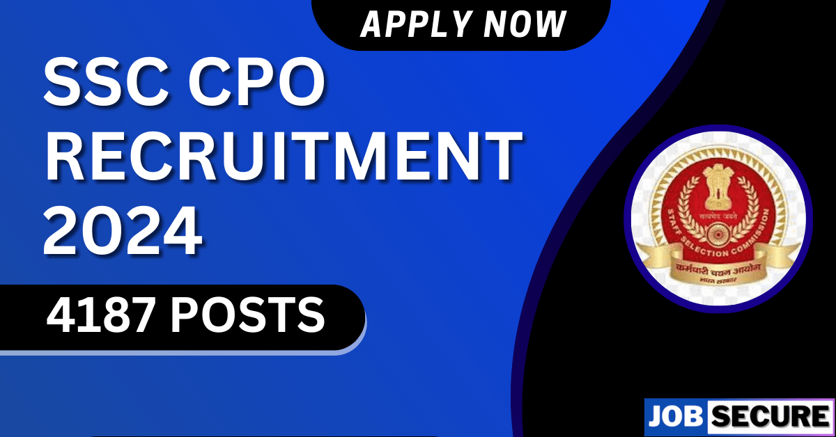 SSC CPO RECRUITMENT 2024
