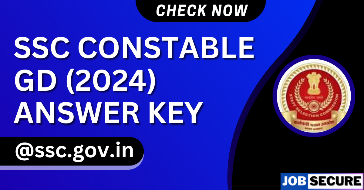 ssc constable gd Answer key 2024