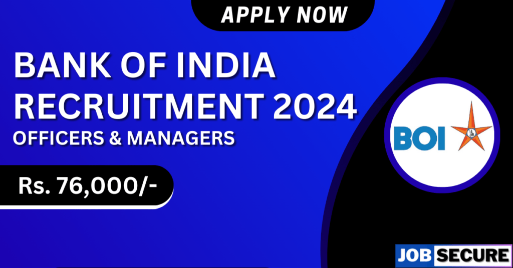 bank of india recruitment 2024