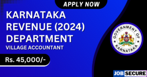 Karnataka Revenue Department Recruitment 2024