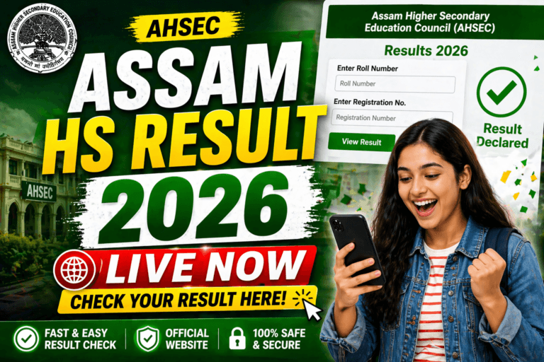 Assam HS Result 2026