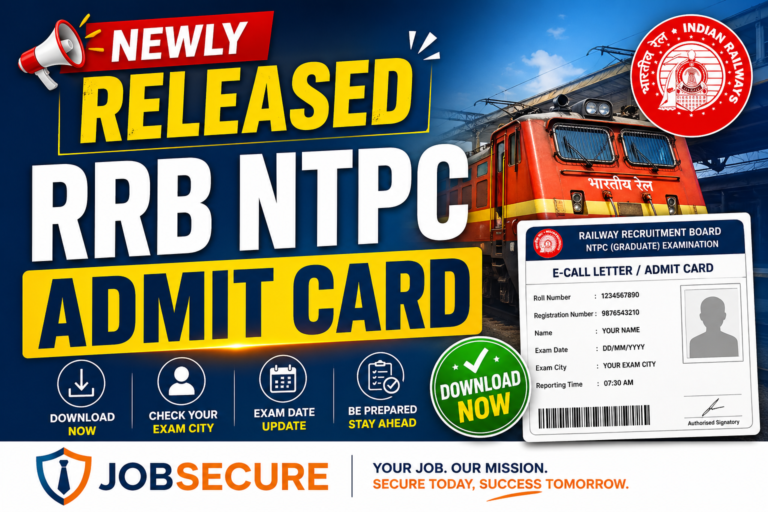 RRB NTPC Admit Card 2026