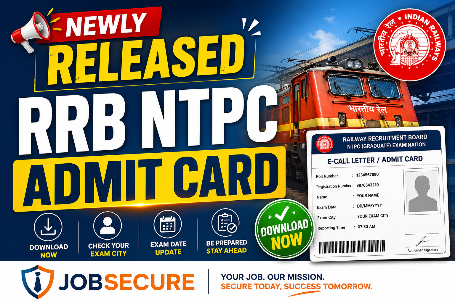 RRB NTPC Admit Card 2026